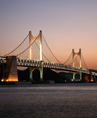 광안대교 전경 사진