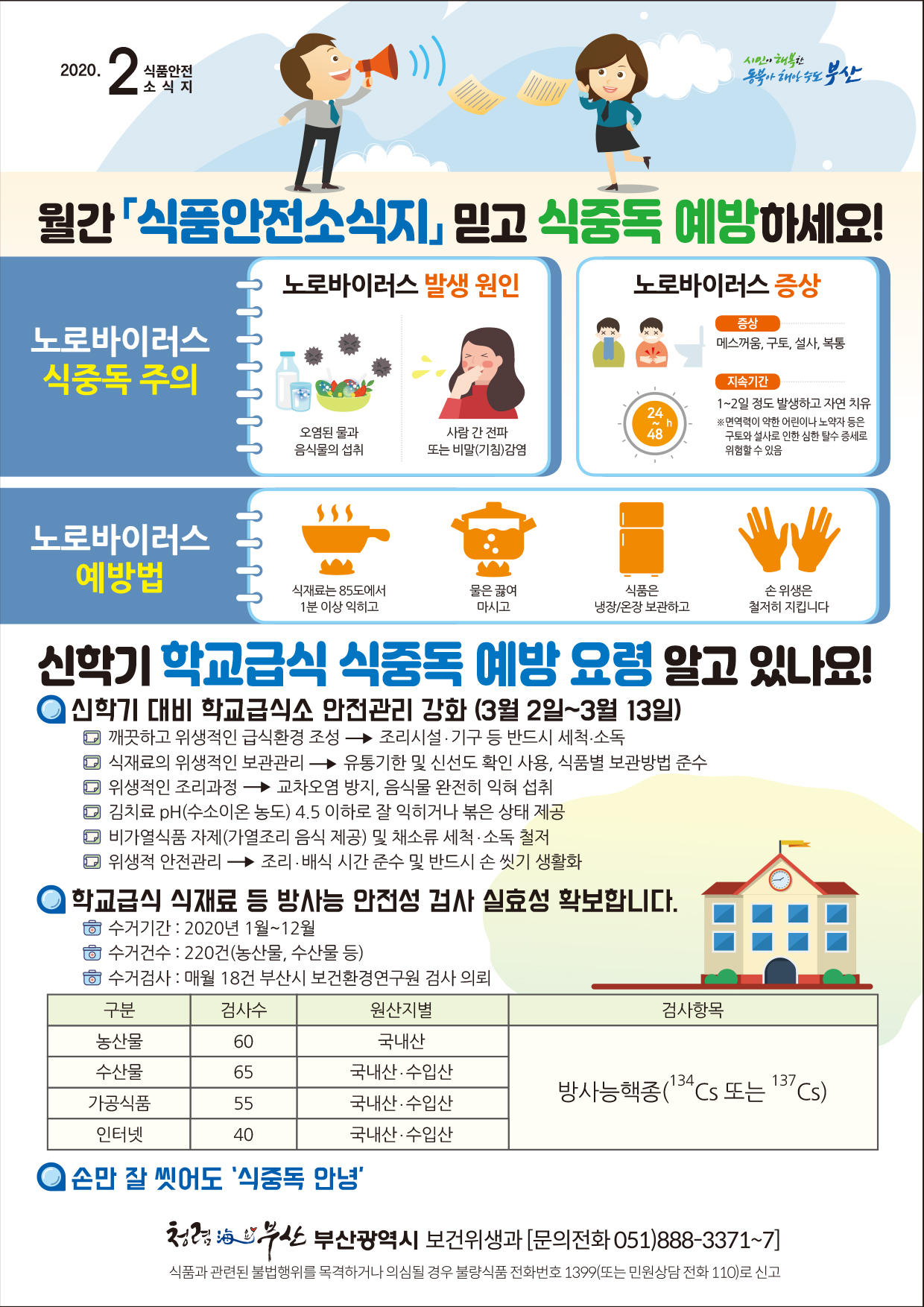 2020년 2월 식품안전소식지 안내 1