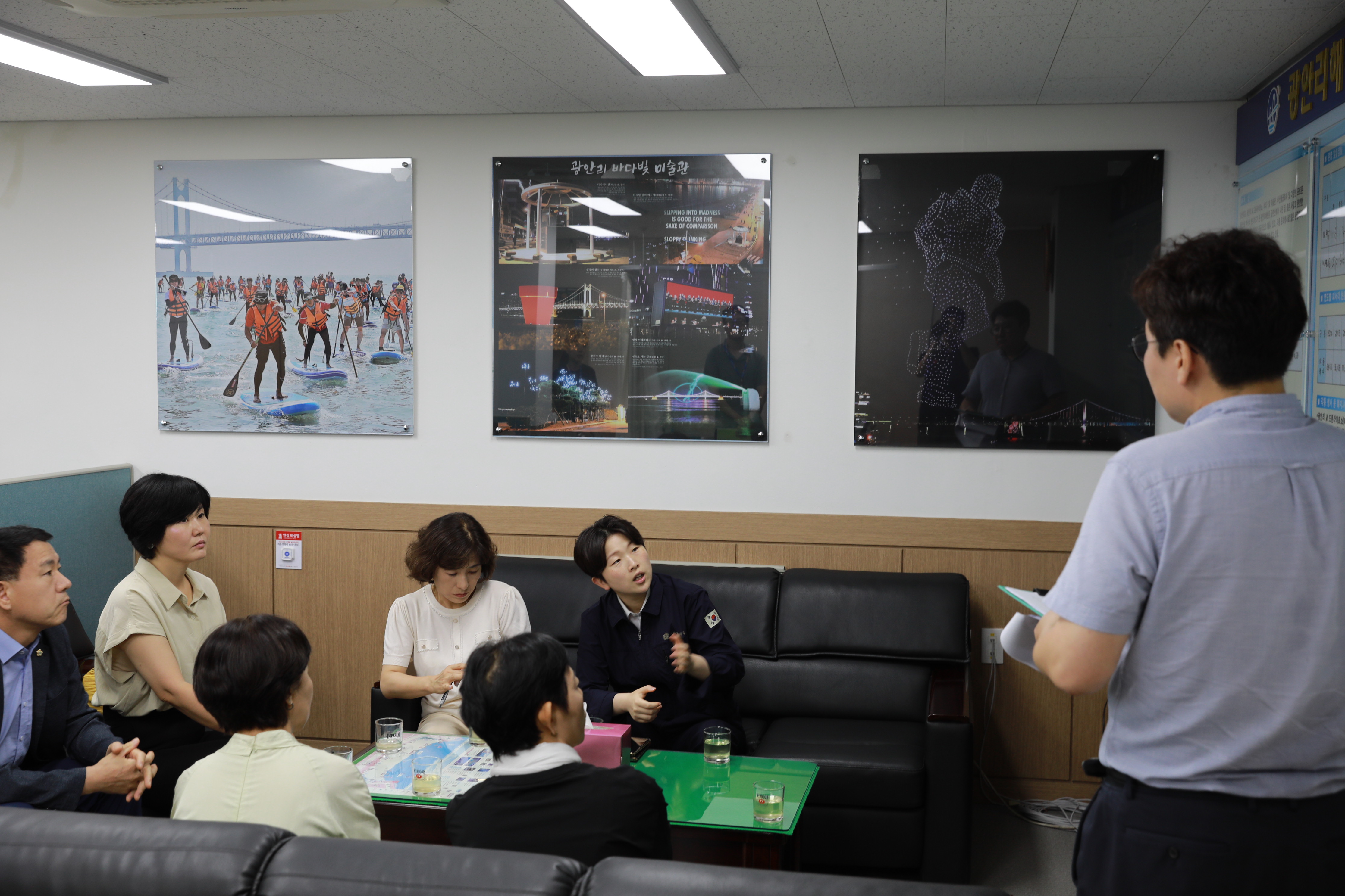 광안리해수욕장 현장근무자 격려 4