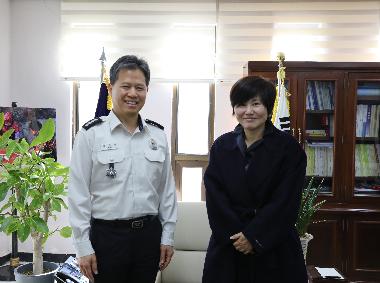 신임 남부소방서장 방문