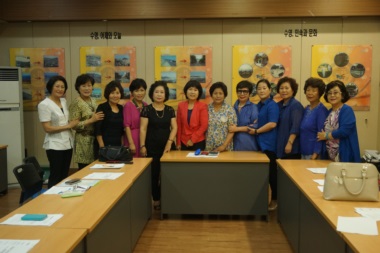 수영구 아파트 부녀봉사단월례회 및 운영위원회 참석(2014.7.8)
