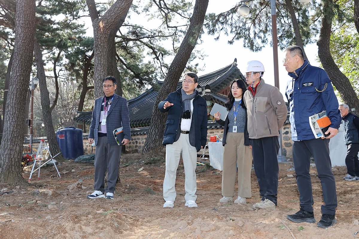 수영 사적공원 주차장 등 주변환경 개선을 위한 현장확인 사진
