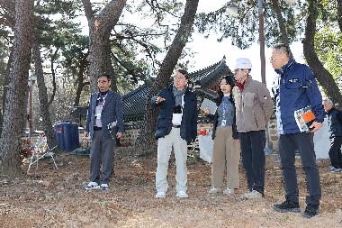 수영 사적공원 주차장 등 주변환경 개선을 위한 현장확인