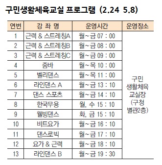 운동으로 새해에도 건강 지켜요 1