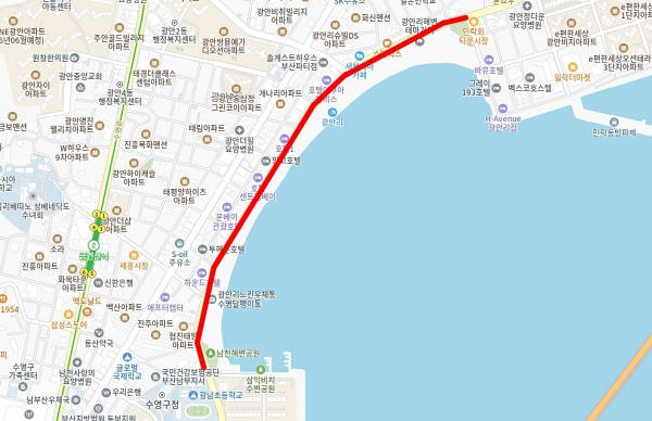 현수막 없는 깨끗한 광안리 첨부파일 이미지
