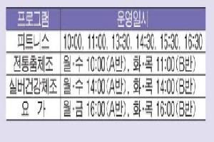수영성 실버피트니스센터 회원모집