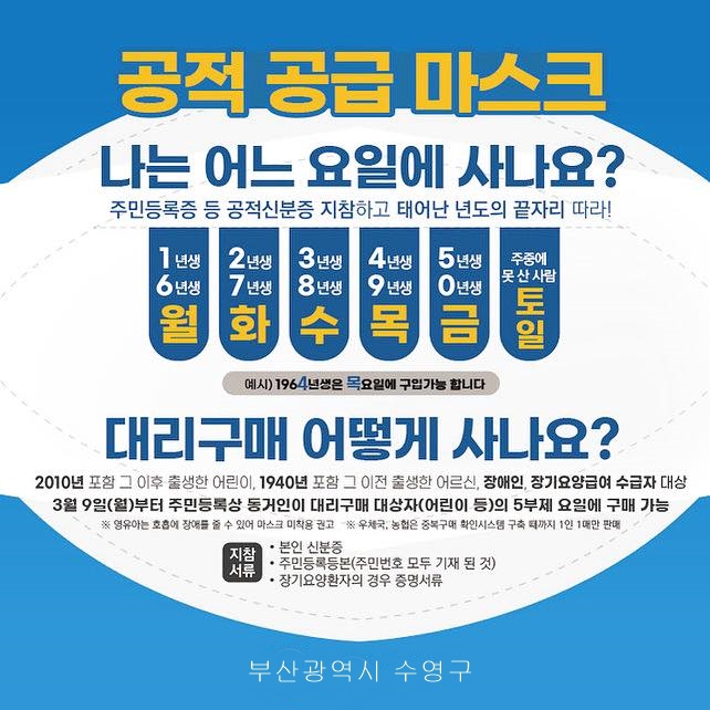 수영구 공적마스크 판매 약국 현황 안내 1
